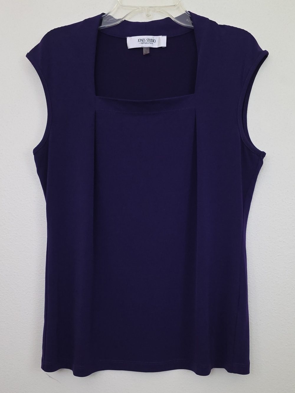 Jones Studio Purple Cap Sleeve Top Womens S
